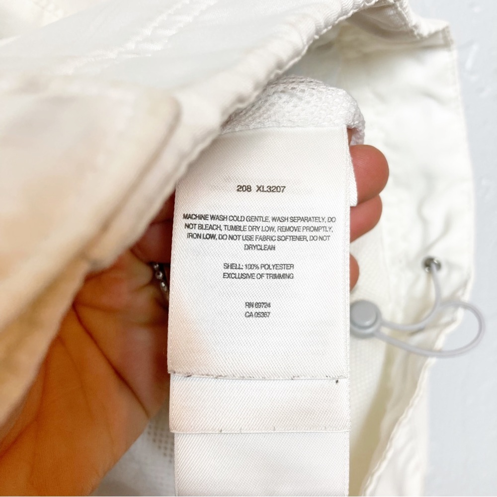 Columbia White Packable Rain Coat Medium - Picture 5 of 7